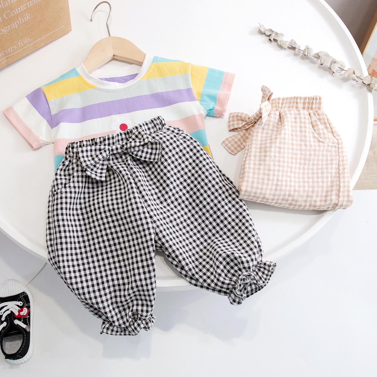 儿童夏装七分裤女童裤子夏薄款萝卜裤小童防蚊裤夏季婴儿灯笼裤潮