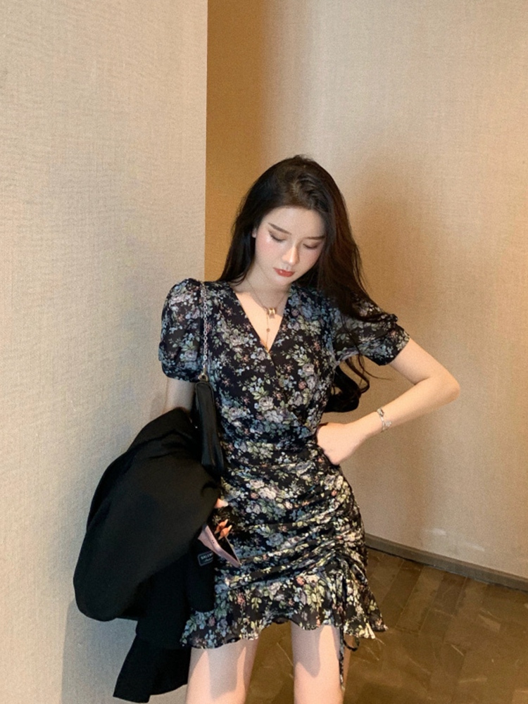 SYN French A small minority fairy Ultra cents Sen family Broken flowers Dress Women's wear 2020 new pattern temperament Chouzhe Chiffon Dressin the Play mode/Anime/Periphery/cos/Board games , Cosplay Apparel/Props/Service , Cosplay Women category - from Buy2taobao.com to provide professional Taobao agent buy service