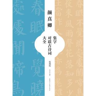 全新正版 颜真卿集字对联古诗词大全(收藏版)王学良上海人民社汉字法帖中国唐代现货