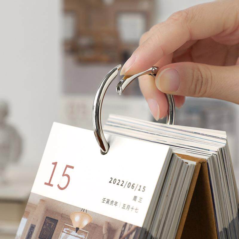 2022年环扣可拆卸单向台历礼盒装简约ins风一日一撕工作学习日历