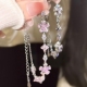 樱花蝴蝶结手链小众轻奢气质高级蝴蝶结手链小众手链潮流