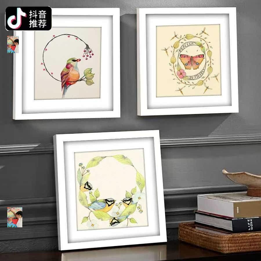 抖音同款相框十字绣立体画装裱表框架实木质画框边框制挂墙免运费|ruв категории Домашний быт, рамка/рамка - от Buy2taobao.com для оказания профессиональной услуги покупки агента Taobao