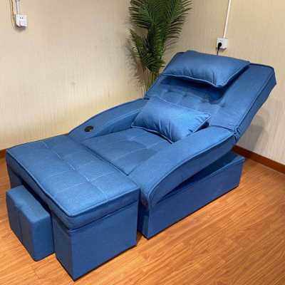 新足浴沙发电动足疗洗脚按摩沙发床茶几洗浴泡脚采耳修脚足疗床躺