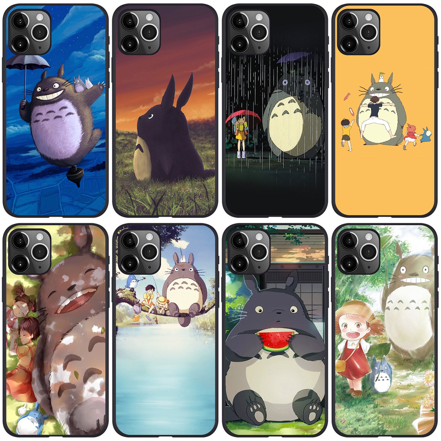 适用iPhone13宫崎骏卡通可爱龙猫手机壳Totoro phonecase苹果12/x