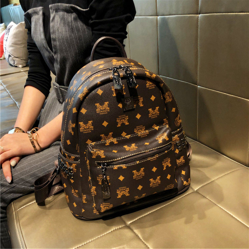 lvlihaio背包女士2022新款流行大气手提双肩包洋气简约多功能书包