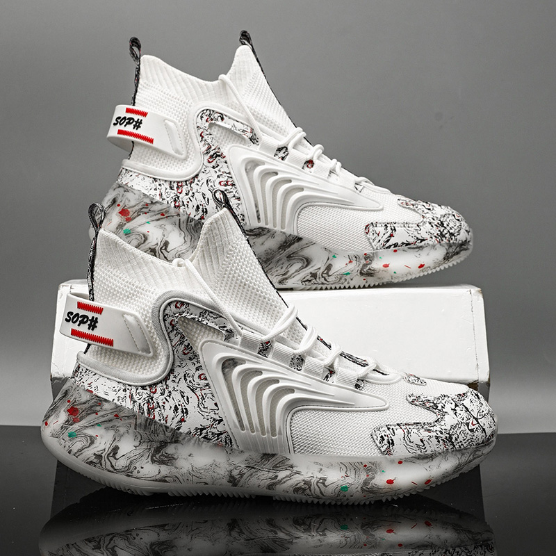 aj2021新款夏季毒液篮球空军一号涂鸦球鞋高帮男鞋潮牌百搭运动鞋