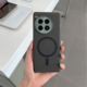 适用于一加Ace3pro手机壳磁吸款软壳MAGSAFE车载无线充电增强磁力背面纹理防滑防摔大孔全包镜头简约