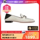 【自营】Bally/巴利春夏女士时尚休闲帆布皮革休闲乐福鞋6302816