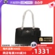 【自营】中古99新COACH/蔻驰黑色皮质女士两用包