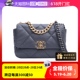 【自营】中古95新Chanel/香奈儿斜挎包19BAG口盖包小号灰色芯片