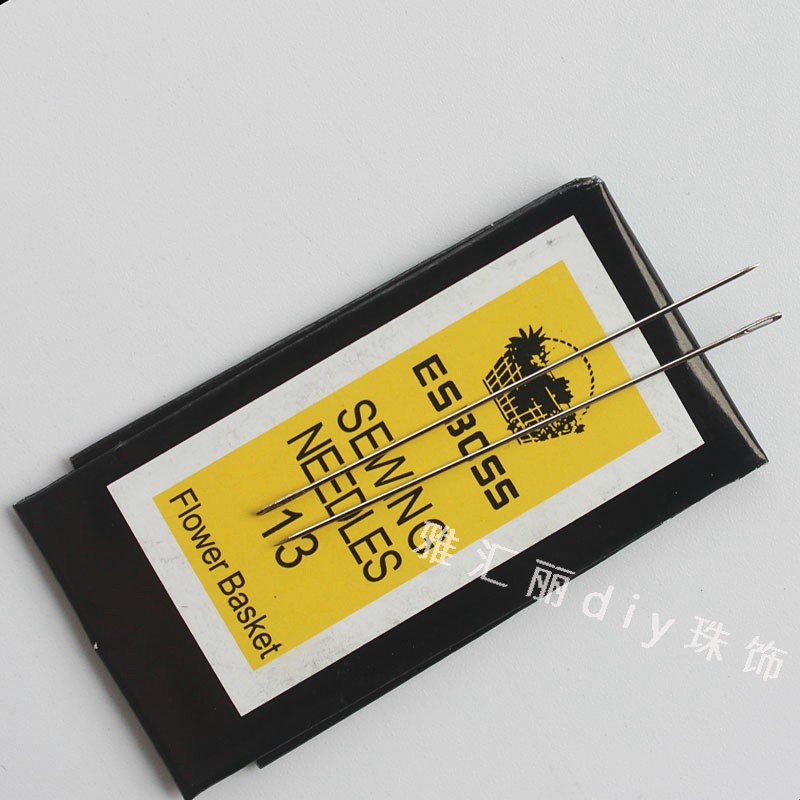 家用十字绣针花篮片服装手缝针手工串珠长短针细针穿2MM珠管针|msdalam kategori Aksesori/Barang Kemas Fesyen, aksesori DIY, jarum - dari Buy2taobao.com untuk memberikan perkhidmatan ejen Taobao profesional membeli