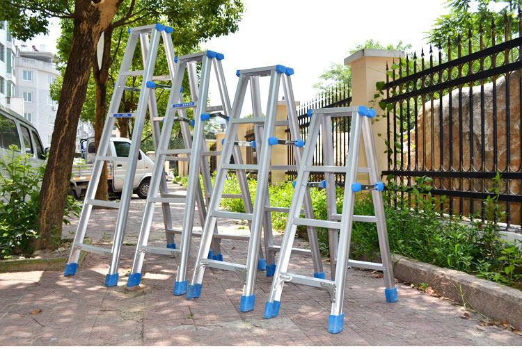 加厚梯子折叠梯铝合金梯子人字梯家用梯踏步梯2米梯楼梯包邮