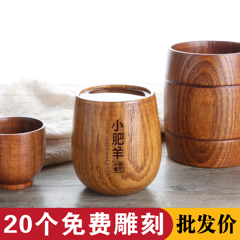 手工书房个性书桌单个功夫茶杯木制杯子水杯复古防摔木质泡茶美观在类目 餐饮具, 杯子/水杯/水壶, 随手杯中 - 来自Buy2taobao.com提供专业的淘宝代购服务