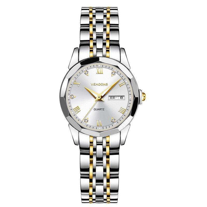 《女神好物精选》威顿veadons简雅清新女士腕表 双历夜光5024-68