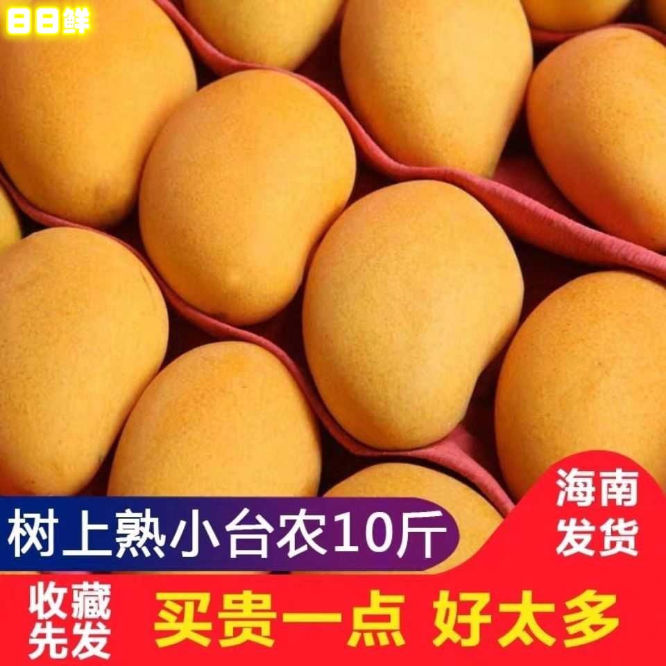 海南小台芒大果10斤新鮮水果當季整箱包郵現摘芒果新的百色芒果在類目 水產肉類/新鮮蔬果/熟食, 新鮮水果, 芒果中 - 來自Buy2taobao.com提供專業的淘寶代購服務