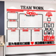 公告栏3d立体墙贴纸公司团队风采企业文化墙展示办公室照片墙装饰