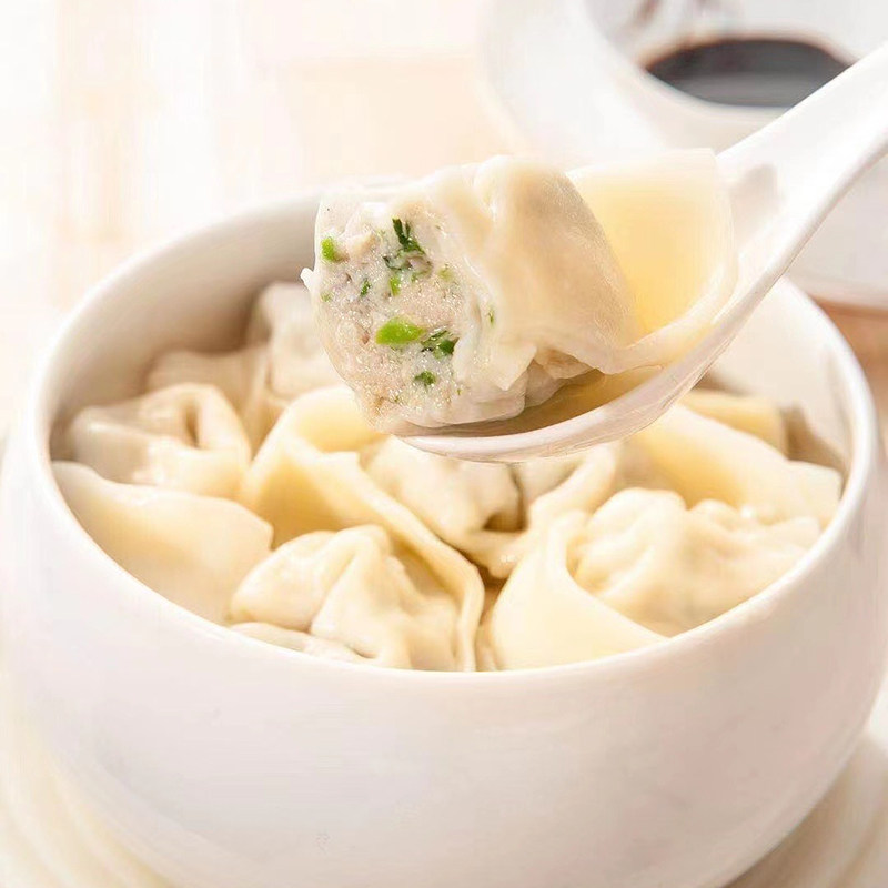 风马牛刀鱼韭菜馅1-3盒江阴新鲜鱼肉手工大馄饨水饺方便速食早餐