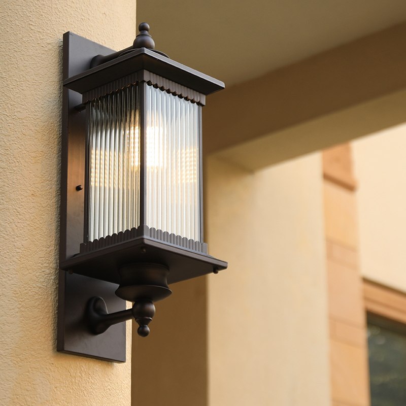 太阳能壁灯防水户外庭院灯室外感应家用别墅阳台楼梯大门口外墙灯