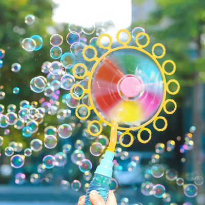 抖音网红风车儿童玩具女孩泡中泡泡机手动吹泡泡