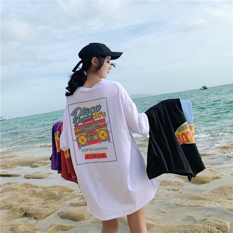 下衣失踪t恤女心机女上衣大码胖mm丅恤女短袖韩版宽松蹦迪嘻哈ins|msdalam kategori Butik wanita / wanita, baju-T - dari Buy2taobao.com untuk memberikan perkhidmatan ejen Taobao profesional membeli