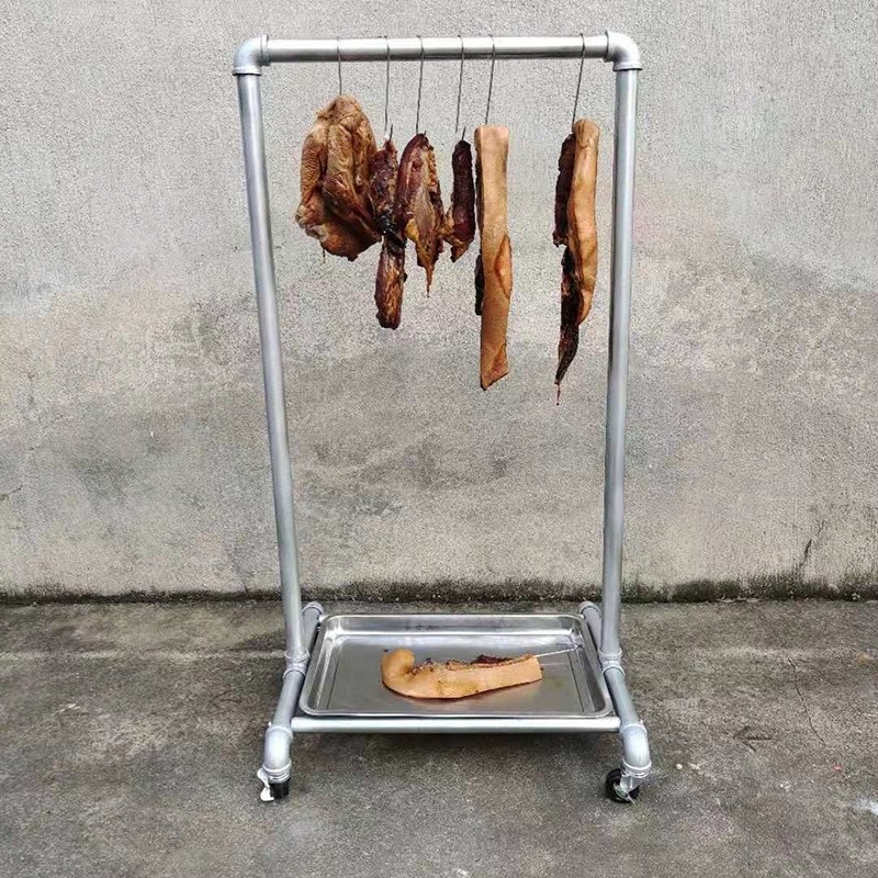 8晒腊肉挂肉架架子家用烤鸭香肠火腿羊肉猪肉鸡户外挂架晾晒架神器已