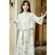 清冷感佛系禅意女装新中式国风套装裙夏季旗袍改良汉服日常高级感