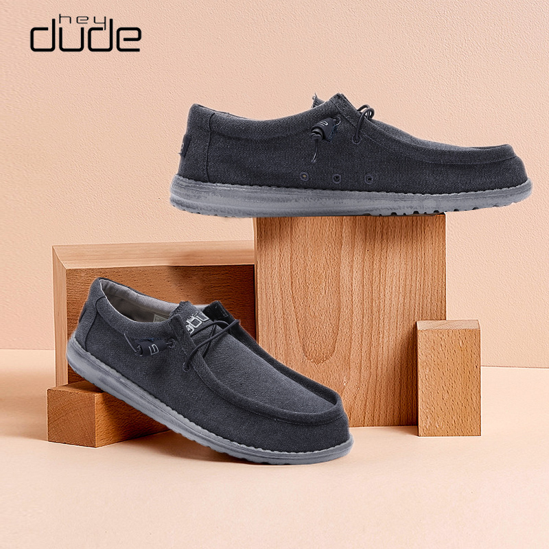 hey dude都德春夏季流帆布一脚蹬男鞋经典低帮软底110062515