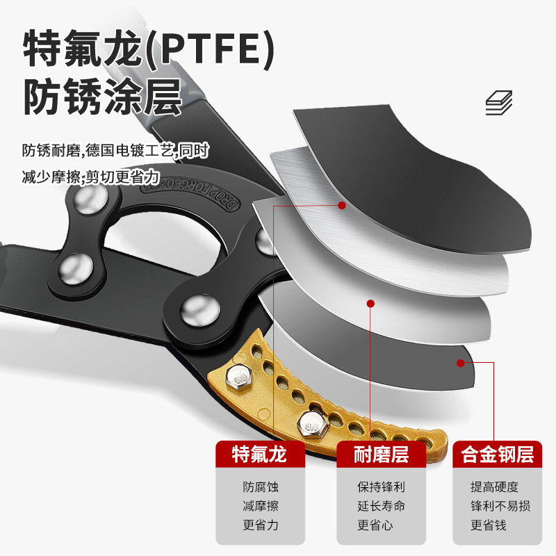 剪枝动剪刀加长枝剪果树大力剪园林修园艺剪树枝粗枝剪刀手神器