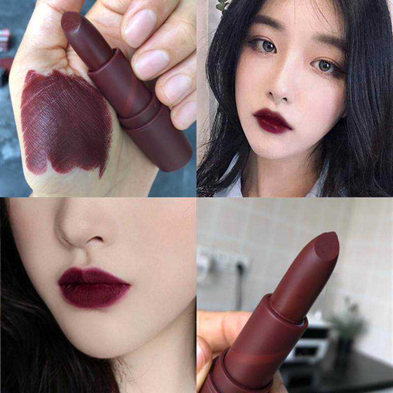 暗色系口红黑暗深色姨妈色哑光雾面小众品牌女小众平价学生网红款