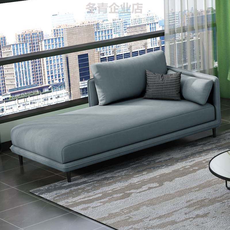 北欧轻奢科技布贵妃躺椅沙发酒店民宿美人榻卧室宾馆公寓贵妃榻