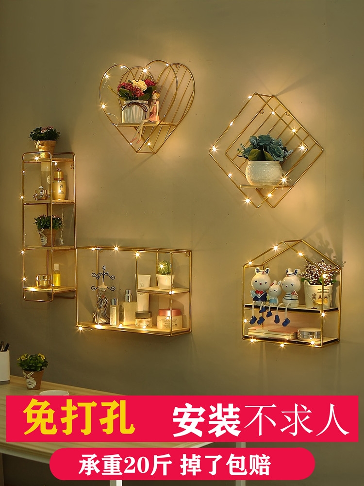 北欧ins餐厅墙面墙壁装饰挂件奶茶店墙上铁艺置物架壁挂创意壁饰在类目 家居饰品, 壁饰中 - 来自Buy2taobao.com提供专业的淘宝代购服务