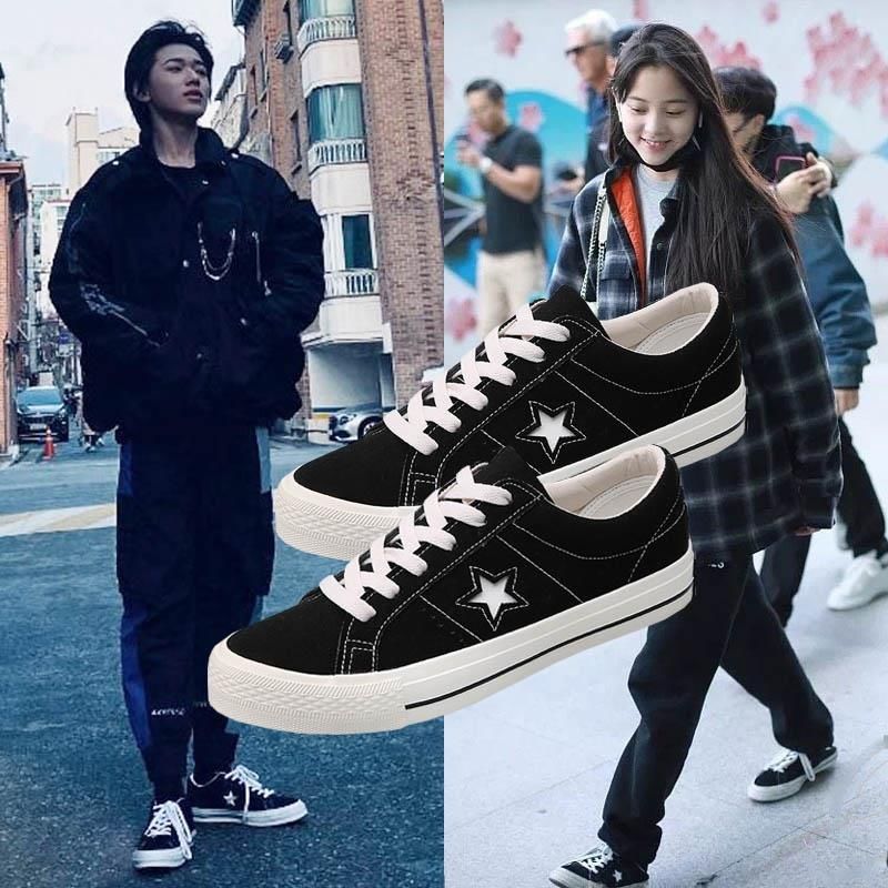 时代少年团欧阳娜娜白敬亭宋亚轩同款星星鞋休闲板鞋男设计感小众