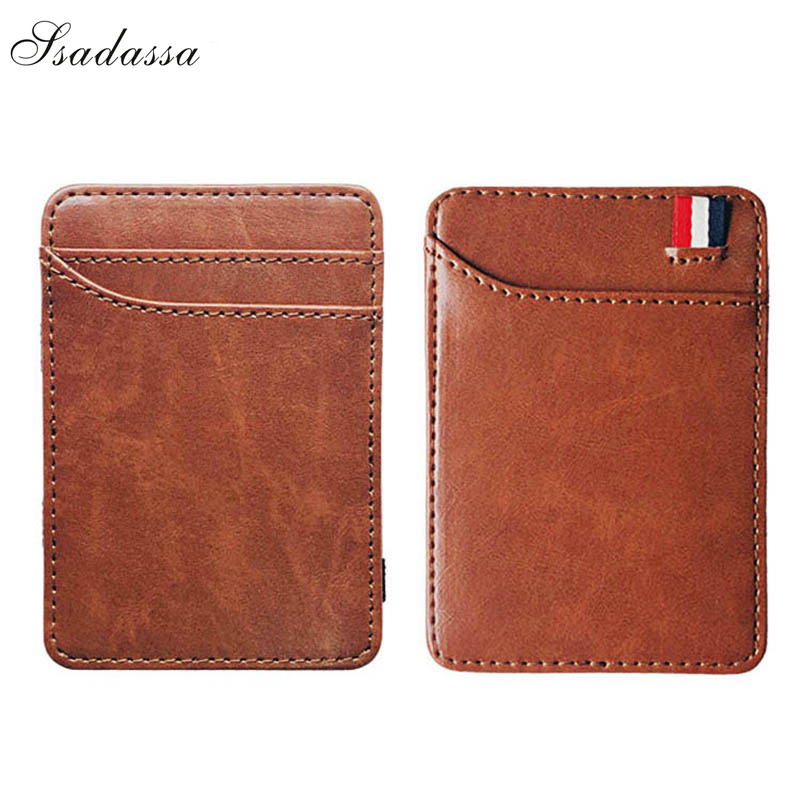 New Fashion Slim Men's Leather Magic Wallet Korea Designer