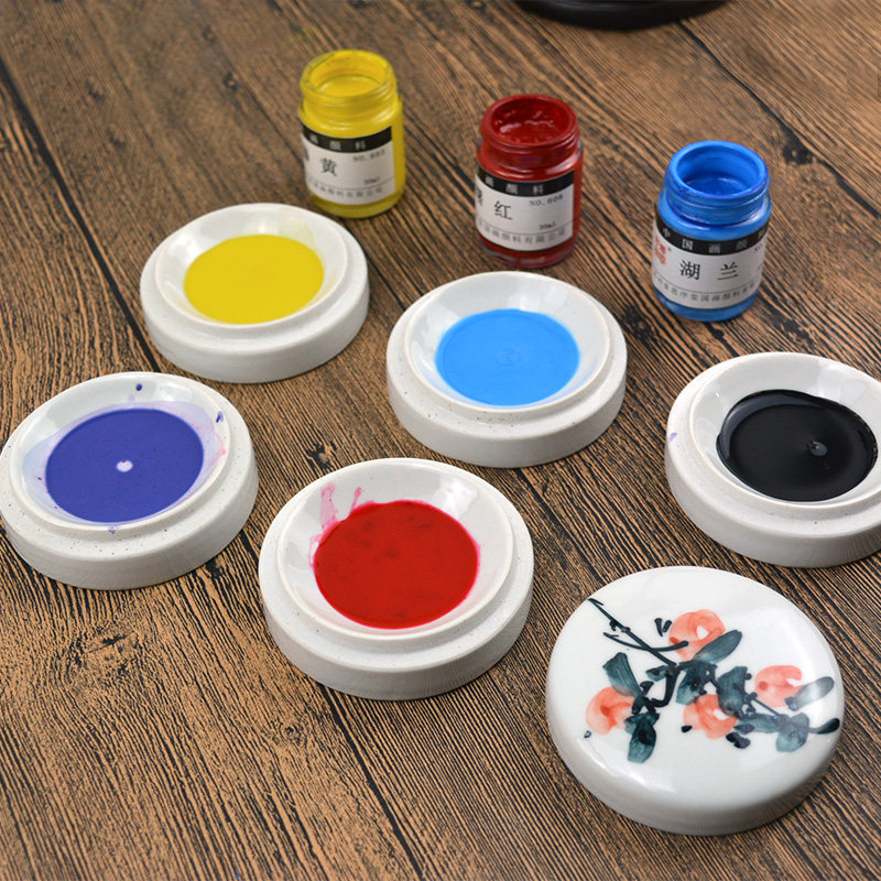 工笔画颜料牡丹荷花山水颜料头青花青藤黄大容量初学国画工笔写意水墨