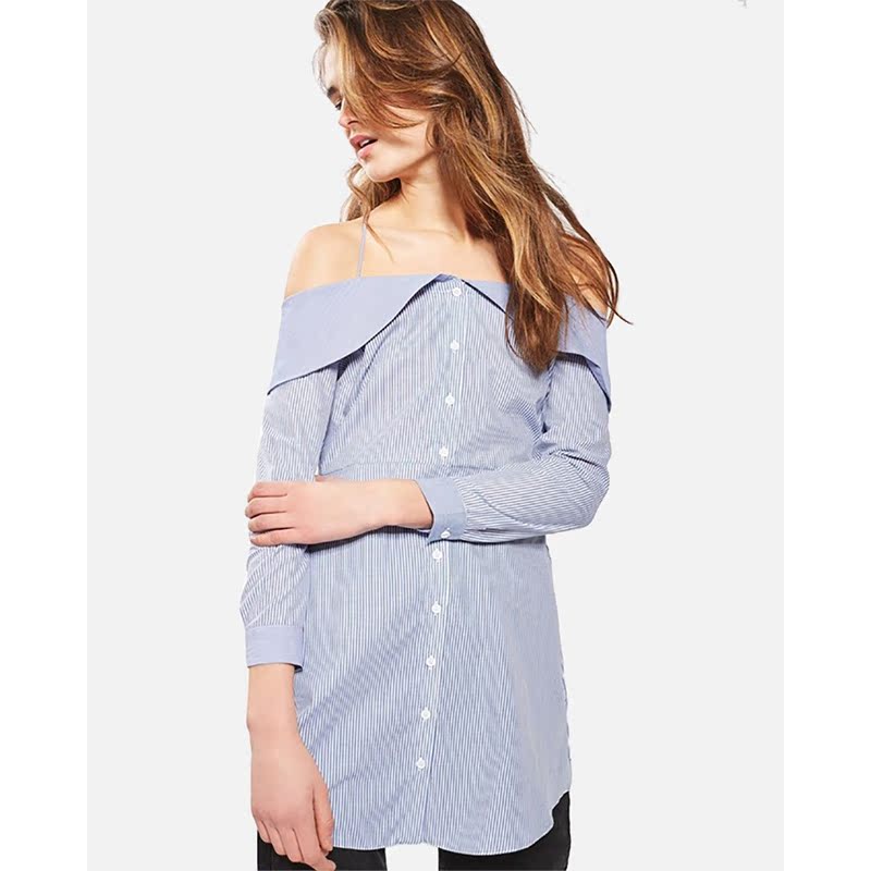 TOPSHOP blue strapless stripe shirt Dress 8768LTin the Leisure fish products, Women's wear, Dress category - from Buy2taobao.com to provide professional Taobao agent buy service