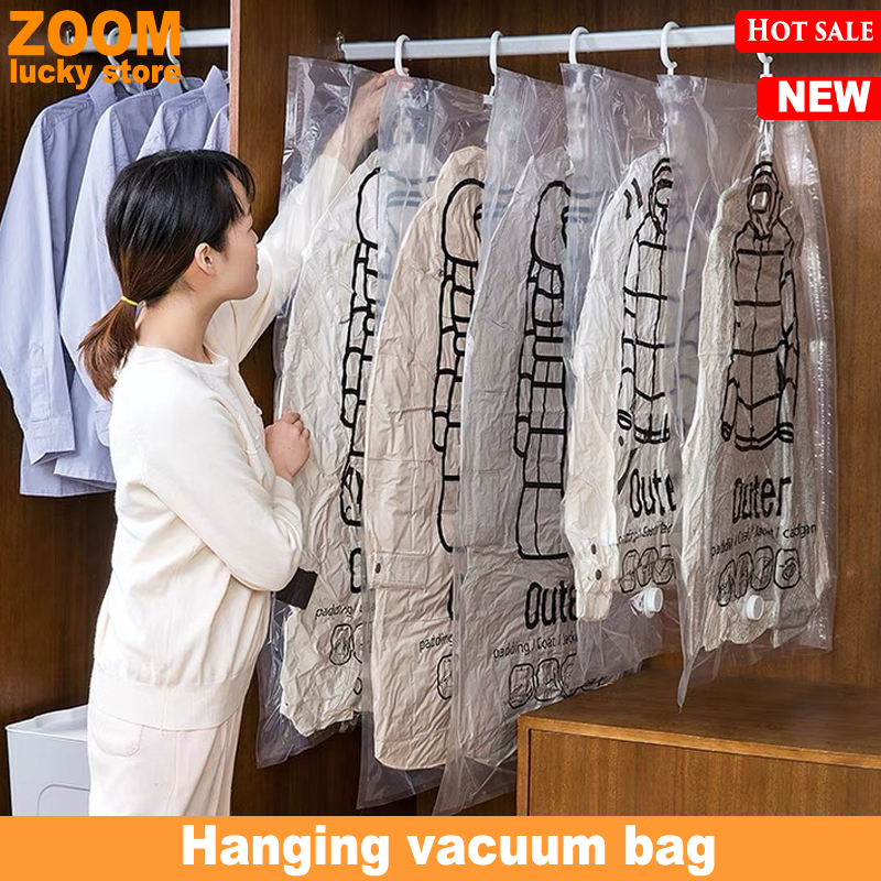 Hanging Vacuum bag Quilt Clothes storage bags Compression