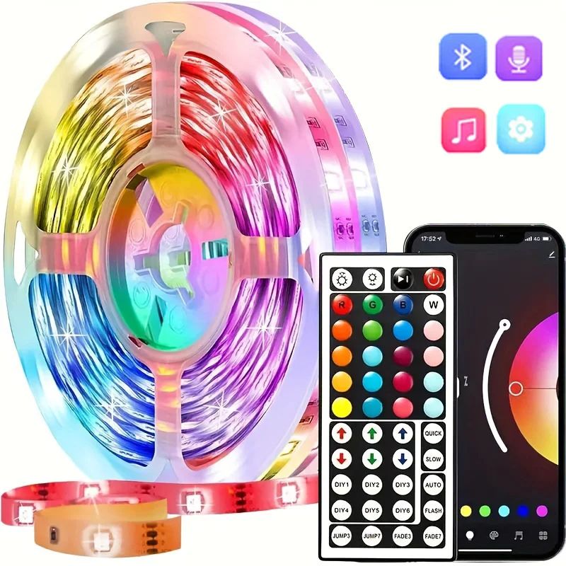 USB LED Strip Light APP Control Color Changing DC5V 5050 RGB