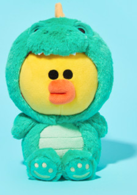 韩国 line friends可爱 公仔 dino莎莉娃娃(19cm)