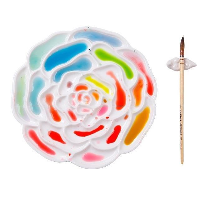 水彩畫盤小朋友畫畫工具色盤美術生簡約彩色便捷在類目 玩具/童車/益智/積木/模型, 繪畫類用品, 調色盤中 - 來自Buy2taobao.com提供專業的淘寶代購服務