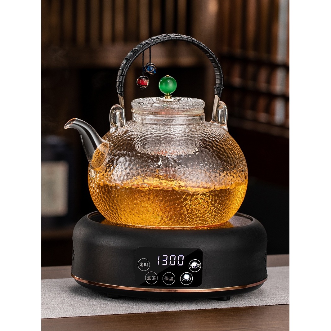 高硼硅玻璃煮茶壶电陶炉泡蒸茶器家用小型养生茶具套装提梁烧水壶