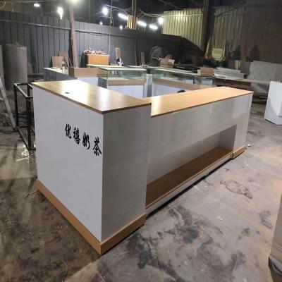 热销收银台前台奶茶店水吧台