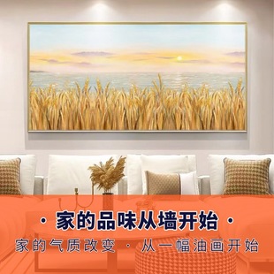 油画现做纯手绘软装卧室客厅走廊玄关装饰画人像画肌理画高级感