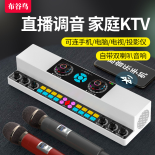 布谷鸟Y6直播声卡自带音响游戏唱歌娱乐通用手机电脑电视话筒套装