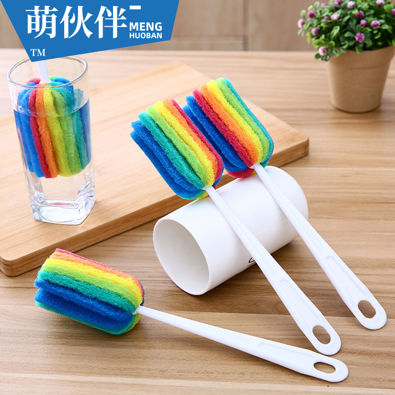 海绵奶瓶杯刷长柄保温杯刷洗杯子清洁刷厨房家用小刷子茶渍小刷子|msdalam kategori keluarga/Alat Pembersihan peribadi, kerja-kerja rumah/Floor peralatan pembersihan, berus, Dapur dengan berus - dari Buy2taobao.com untuk memberikan perkhidmatan ejen Taobao profesional membeli