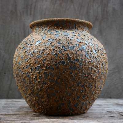 厂销肉种手工陶罐装饰品坛花盆粗陶景德镇支干复古做旧子花瓶陶瓷