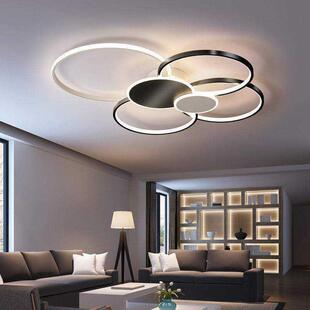 led吸顶灯具现代简约大气家用圆形客厅灯2021年新款全屋卧室大全