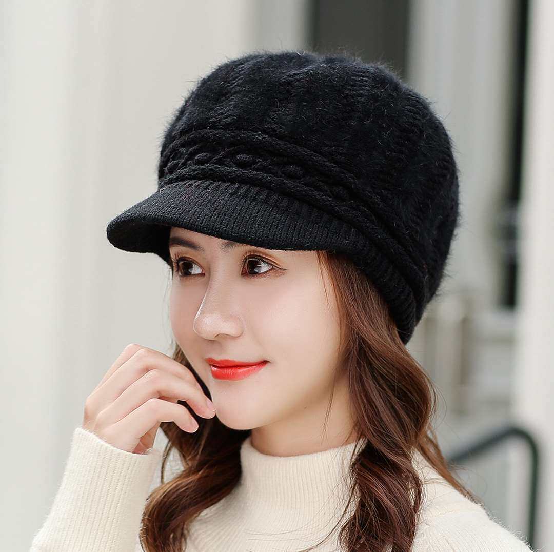 一折帽子女冬 中年 保暖 优雅 百搭