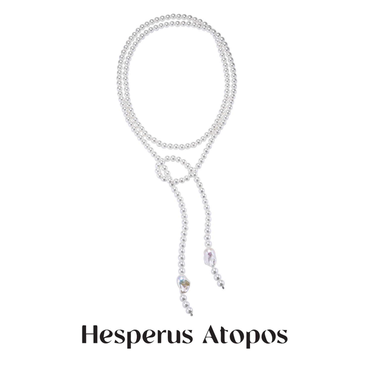 Hesperus Atopos巴洛克珍珠长款项链法式长链可调节宫廷气质原创
