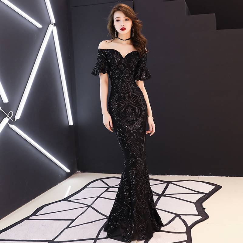 fish tail black Evening dress 2019 new pattern banquet Noble grace have more cash than can be accounted for sexy one word Fiery Best sellerin the Women's clothing/Boutique , Wedding/Cheongsam/Formal dress , Wedding category - from Buy2taobao.com to provide professional Taobao agent buy service