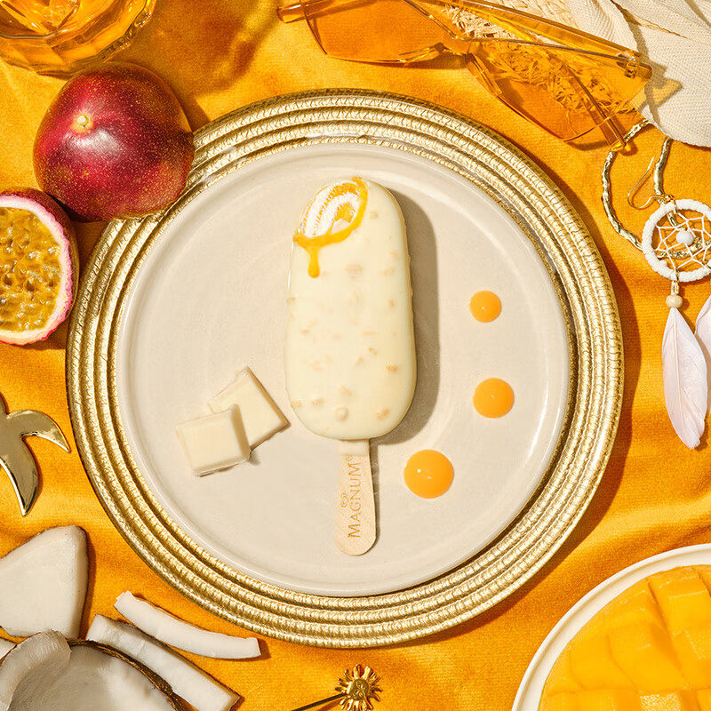 梦龙流心酱白巧克力生椰热情口味69克冰激凌雪糕冰淇淋 原价12元 现价